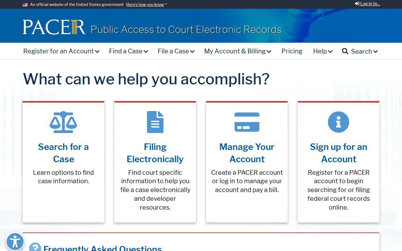 San Gabriel previous residents federal court research through PACER