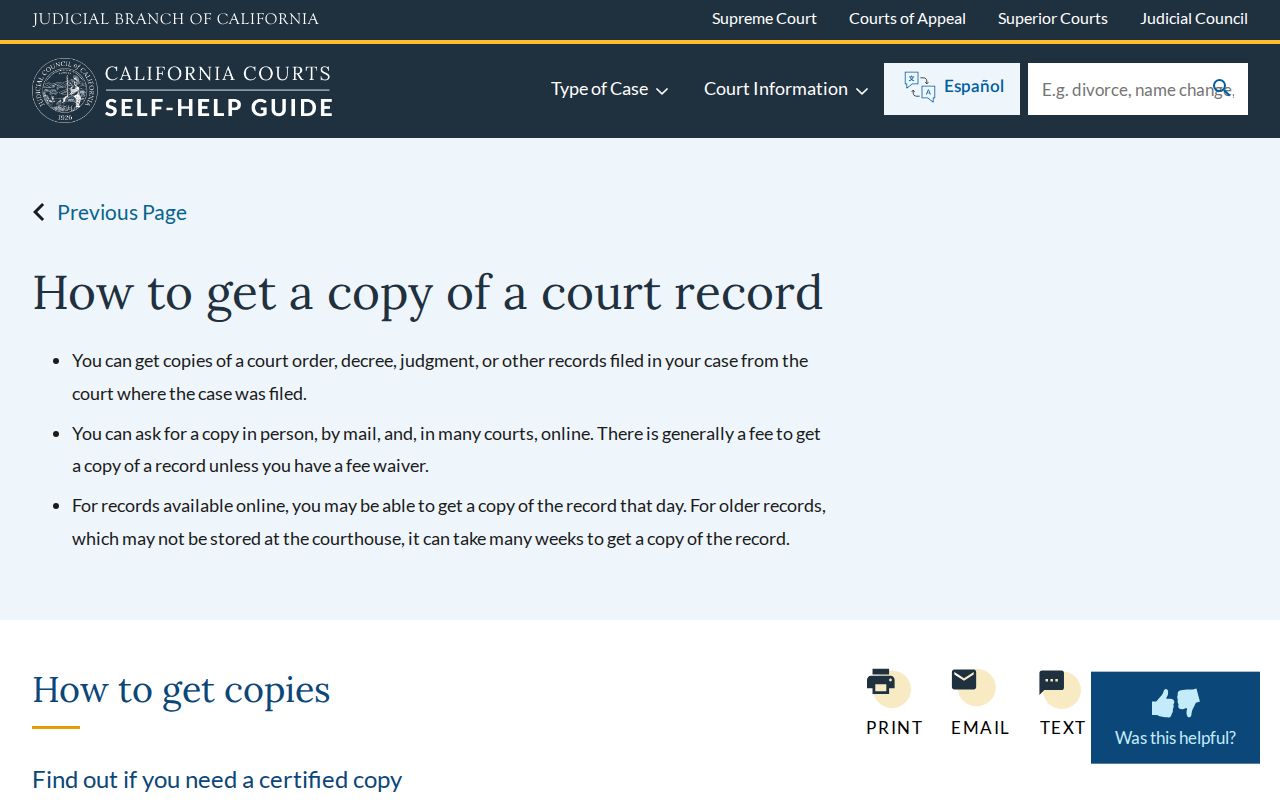 San Gabriel resident lookup California court record copy guidance