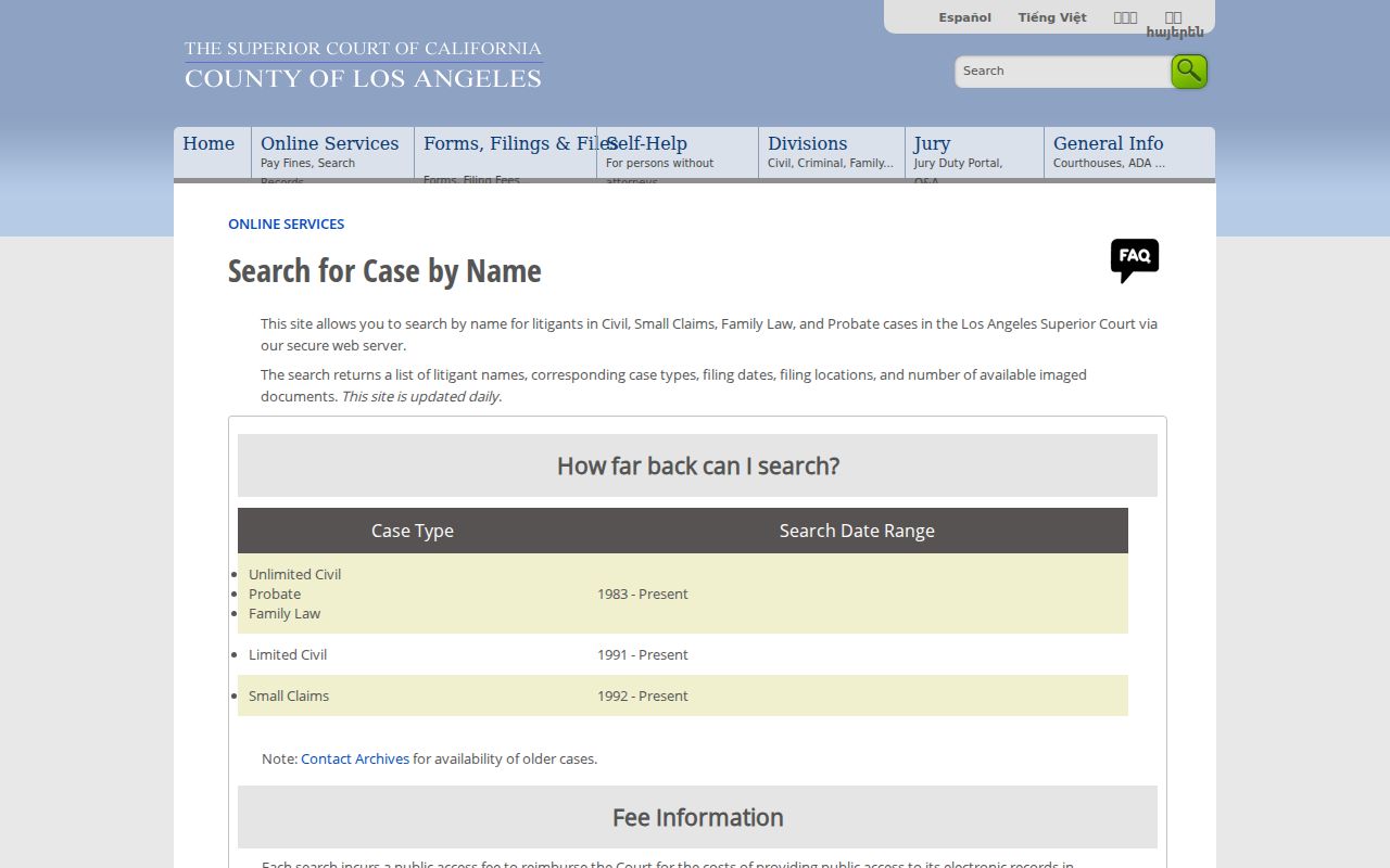 San Gabriel resident lookup Los Angeles civil party search